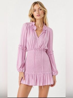 elliatt octavia puff-sleeve v-neck a-line mini dress | Dresses | Anthropologie Elliatt Puff Sleeve Bridal Aline Small CL137396110